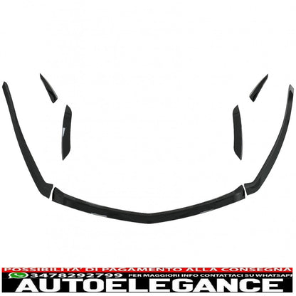 Alette splitter per paraurti anteriore aerodinamiche adatte per mercedes a class w177 hatchback v177 berlina (2018-up) nero pianoforte AUTOELEGANCERICAMBI