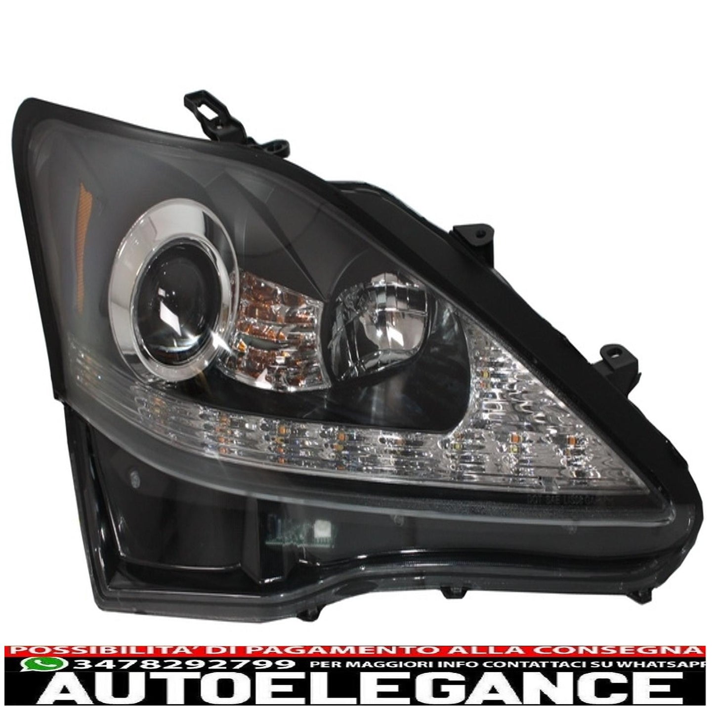 led drl headlights dynamic turn signals suitable for lexus is xe20 (2006-2013) black edition 