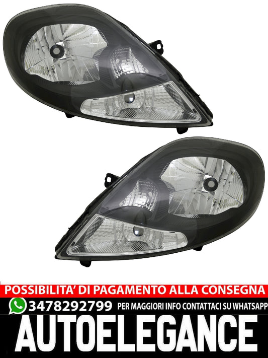 Set fari anteriori per Nissan Primastar Opel Vivaro Renault Trafic II H4 Nero