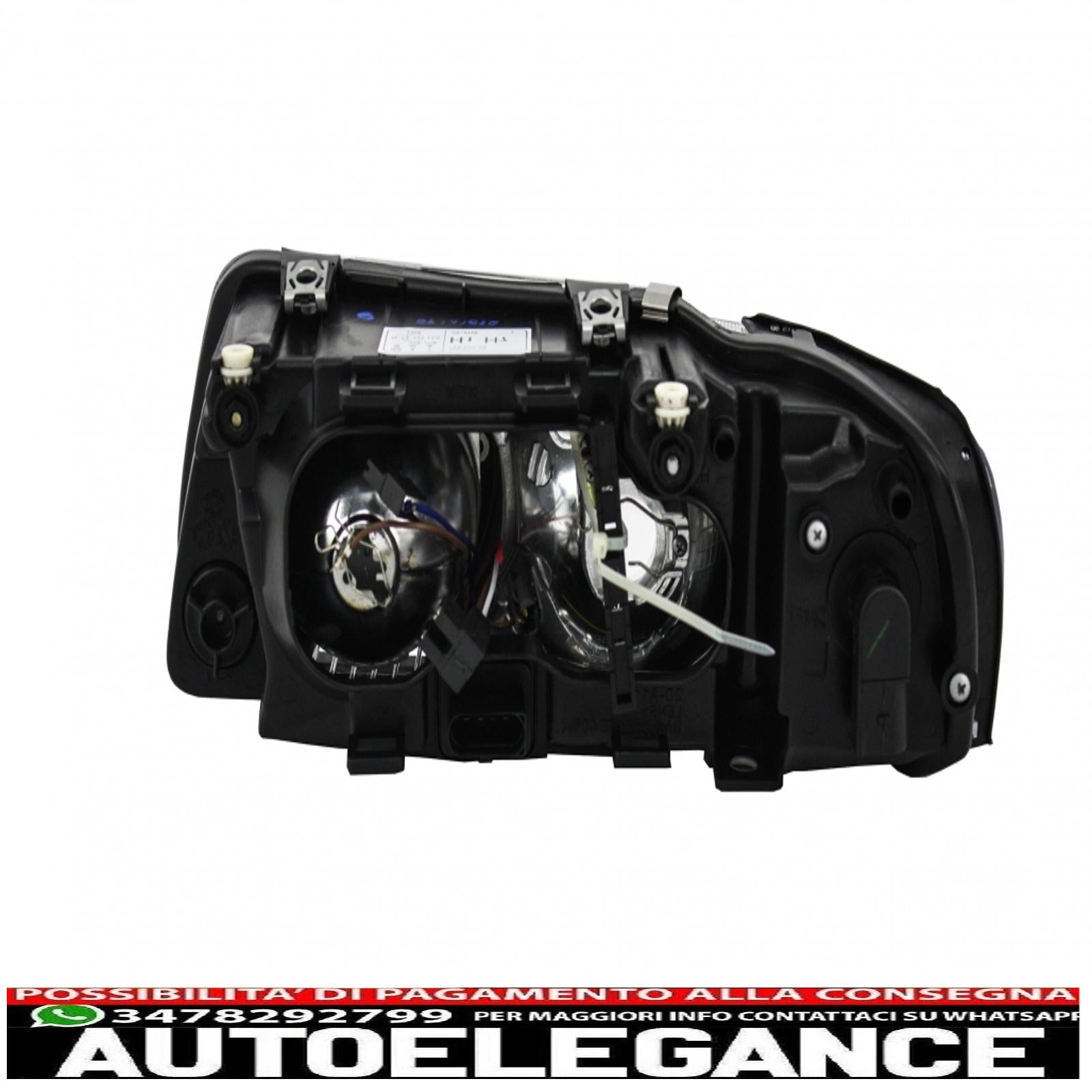 adatto per audi a3 8l (2000-2003) ricambio faro lato destro fondo cromato 8l00941004k 8l0941004af AUTOELEGANCERICAMBI