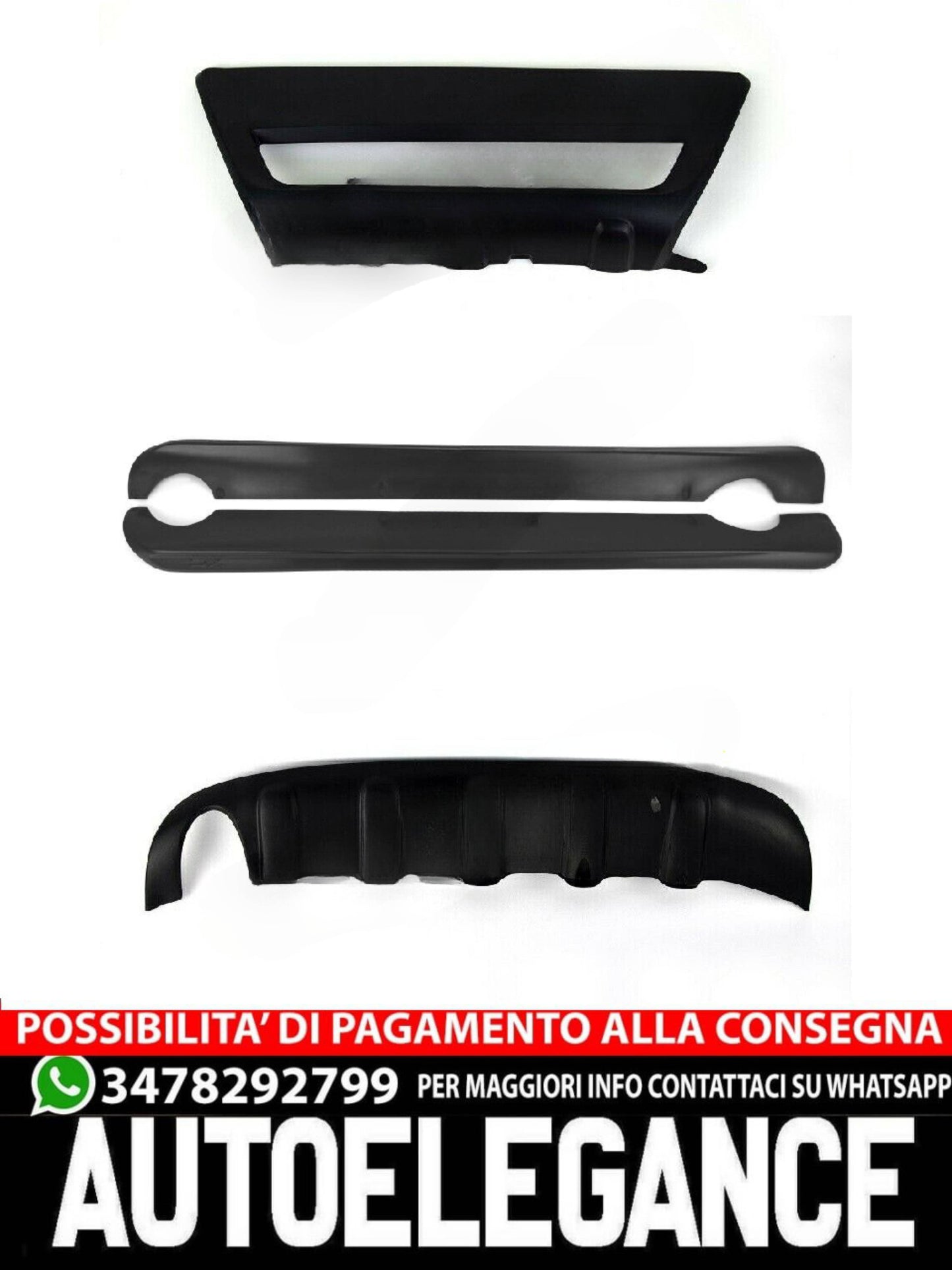 SPOILER+DIFFUSORE+MINIGONNE adatto per VOLVO XC60 2008-2013