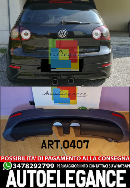 DIFFUSORE POSTERIORE ADATTO PER VW GOLF 5 LOOK R32 GREZZO + CATARINFRAGNETI