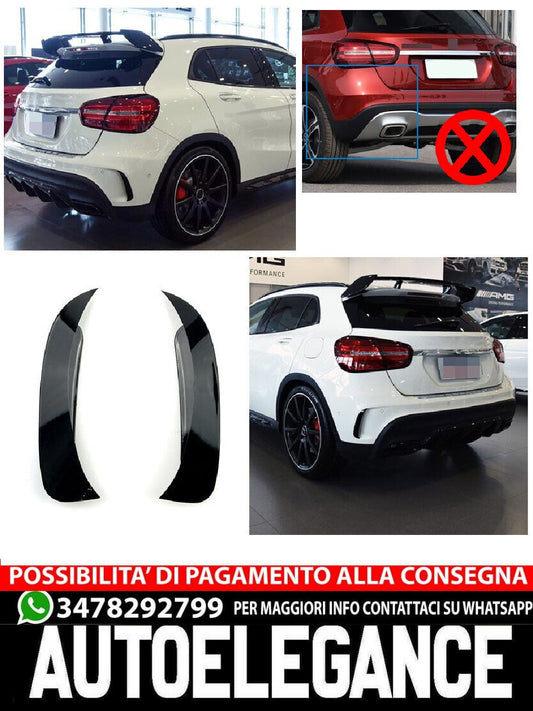 AMG LOOK FLICS AERO FLAPS BLACK SUITABLE FOR MERCEDES X156 GLA 