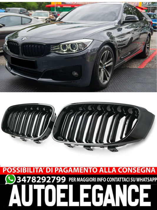 ADATTO PER BMW SERIE 3 F34 GT SPORT DOPPIO PONTE NERO LUCIDO