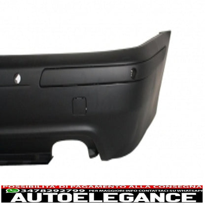 rear bumper suitable for bmw 5 series e39 (1995-2003) double outlet m5 design with pdc