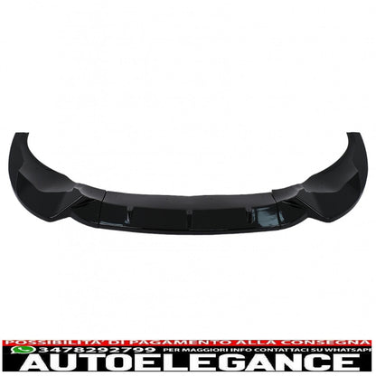 Front Bumper Spoiler Lip Fit For BMW X3 G01 X4 G02 (2018-2020) M Sport Piano Black
