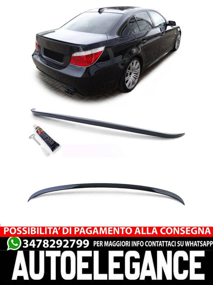 Spoiler posteriore sportivo labbro nero lucido con ABE adatto per BMW Serie 5