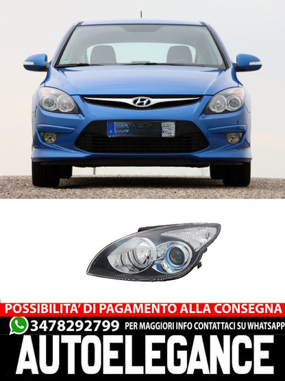 Left Front Headlights for Hyundai i30 FD H1 / H7 2009 - 12011 Black LWR 
