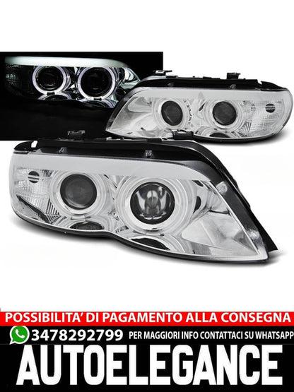 FARI ALLO XENO ANGEL EYES CHROME per BMW X5 E53 11.03-06