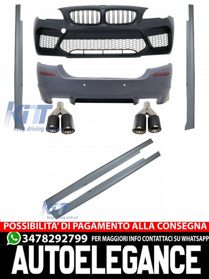 Kit carrozzeria adatto per BMW Serie 5 F10 (2011-2017) Paraurti con minigonne