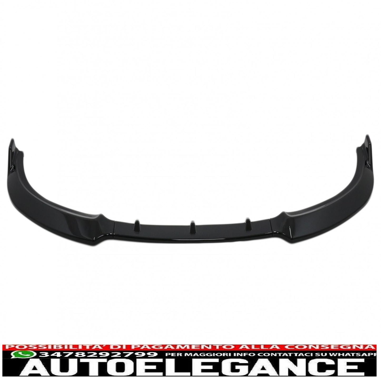 Front Bumper Spoiler Add-on Suitable for BMW 3 Series G20 G21 (2018-up) Sedan Touring Piano Black 