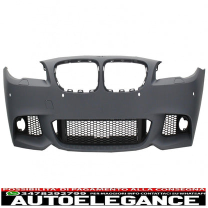 paraurti anteriore senza fendinebbia con paraurti posteriore adatto per bmw serie 5 f10 (2011-2014) design m-technik