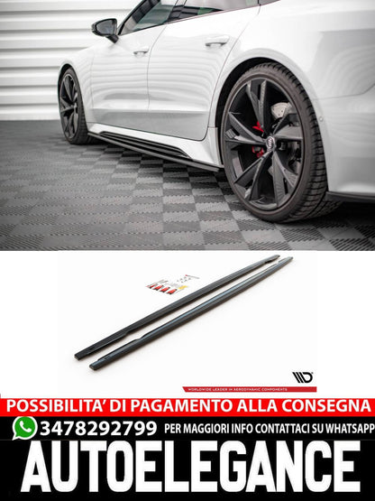 MINIGONNE LATERALI adatte compatibili  per V.1 AUDI RS6 C8 / RS7 C8  2019-