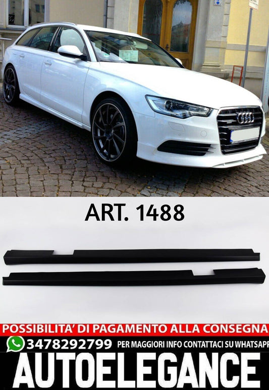 SKIRTS SUITABLE FOR AUDI A6 4G C7 2011-2018 TUNING LOOK ROUGH SPORTY DESIGN 