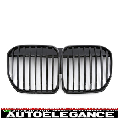 adatto per bmw serie 7 lci (facelift) g11 g12 sport griglia nera lucida-mostra il titolo originaletesto originalepasst für bmw 7er lci (facelift) g11 g12 sport grill glänzend schwarz AUTOELEGANCERICAMBI