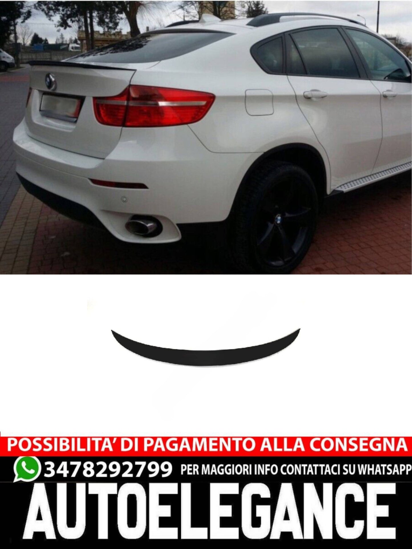 SPOILER adatto per BMW X6 E71 E72 2007-2014