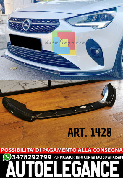 SPLITTER ADATTO PER OPEL CORSA F 2019+ STANDARD NERO LUCIDO
