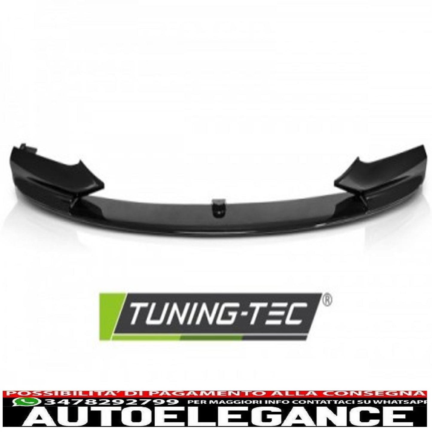 spoiler anteriore stile performance nero lucido per bmw f10/ f11 / f18 11-16