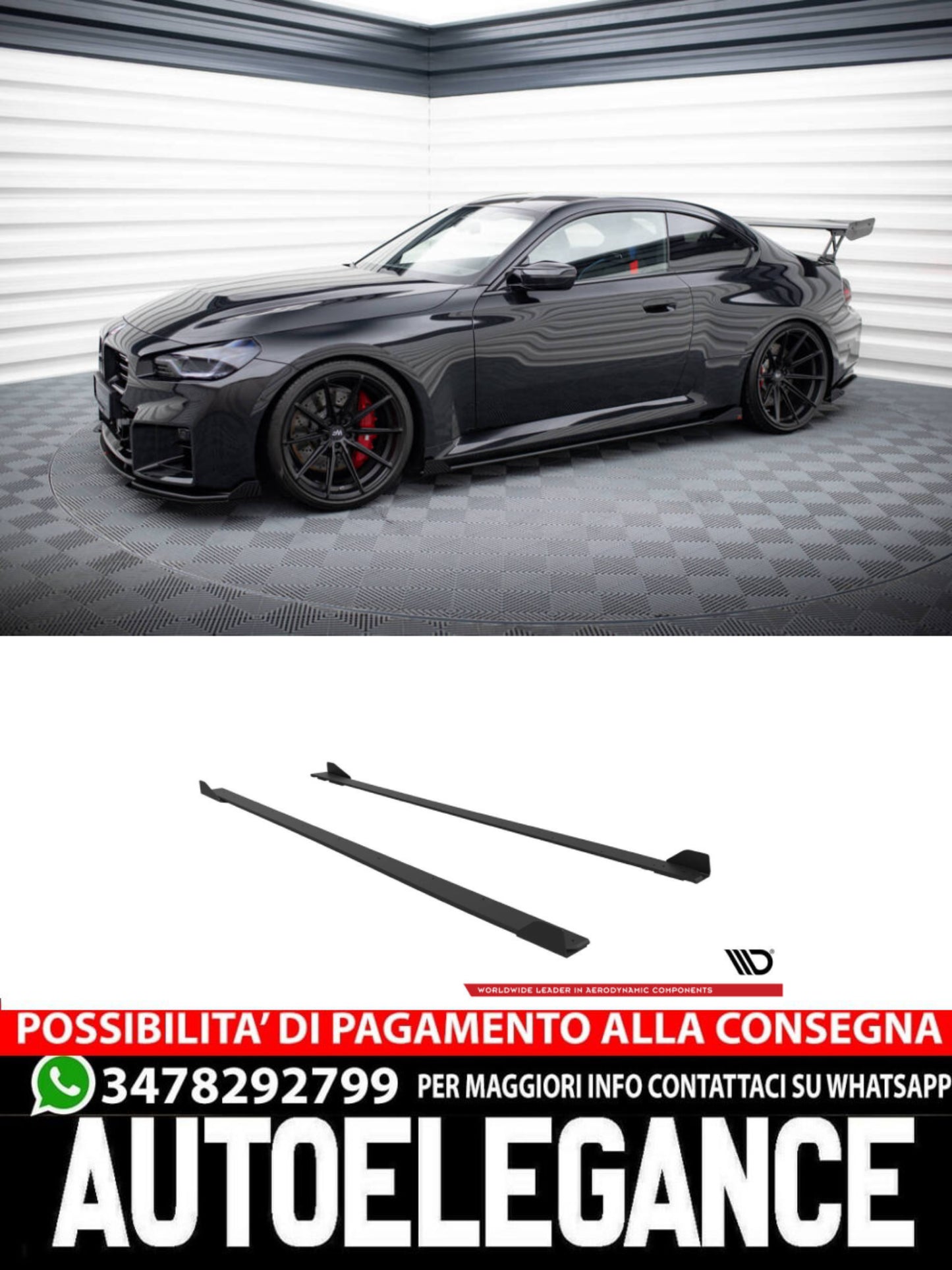 STREET PRO MINIGONNE LATERALI adatte per V.1 + FLAP BMW M2 G87  2023-