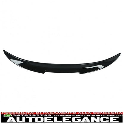 spoiler bagagliaio adatto per bmw serie 3 f30 f80 m3 berlina (2011-2019) pianoforte nero
