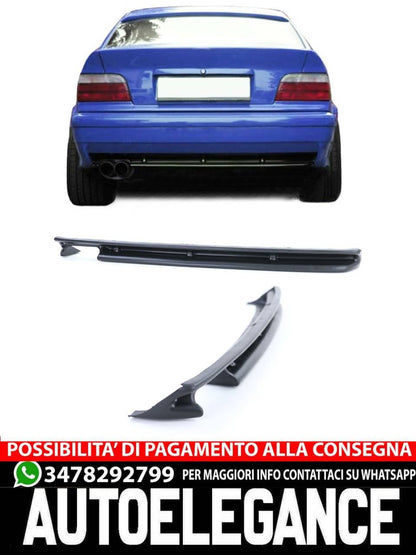 Inserto diffusore posteriore sportivo doppio tubo sinistro per BMW Serie 3