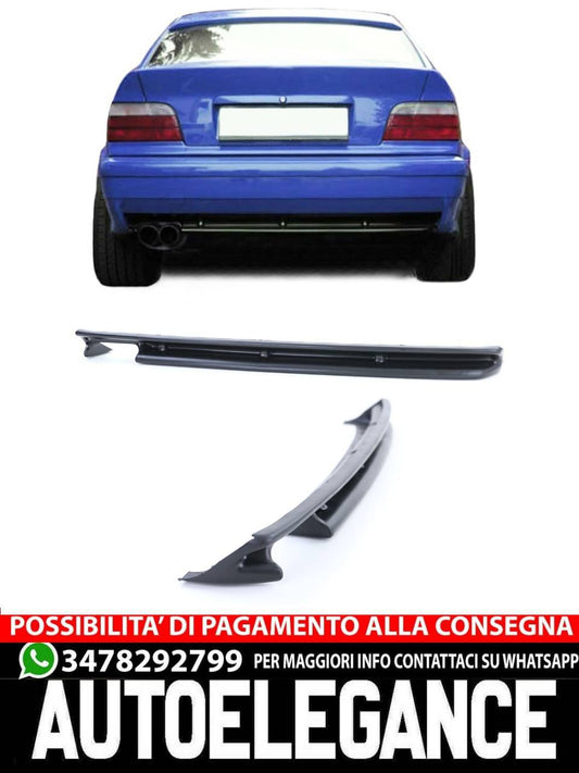 Inserto diffusore posteriore sportivo doppio tubo sinistro per BMW Serie 3