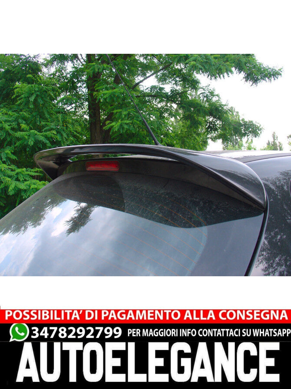 SPOILER ADATTO PER PEUGEOT 207 2006-2012