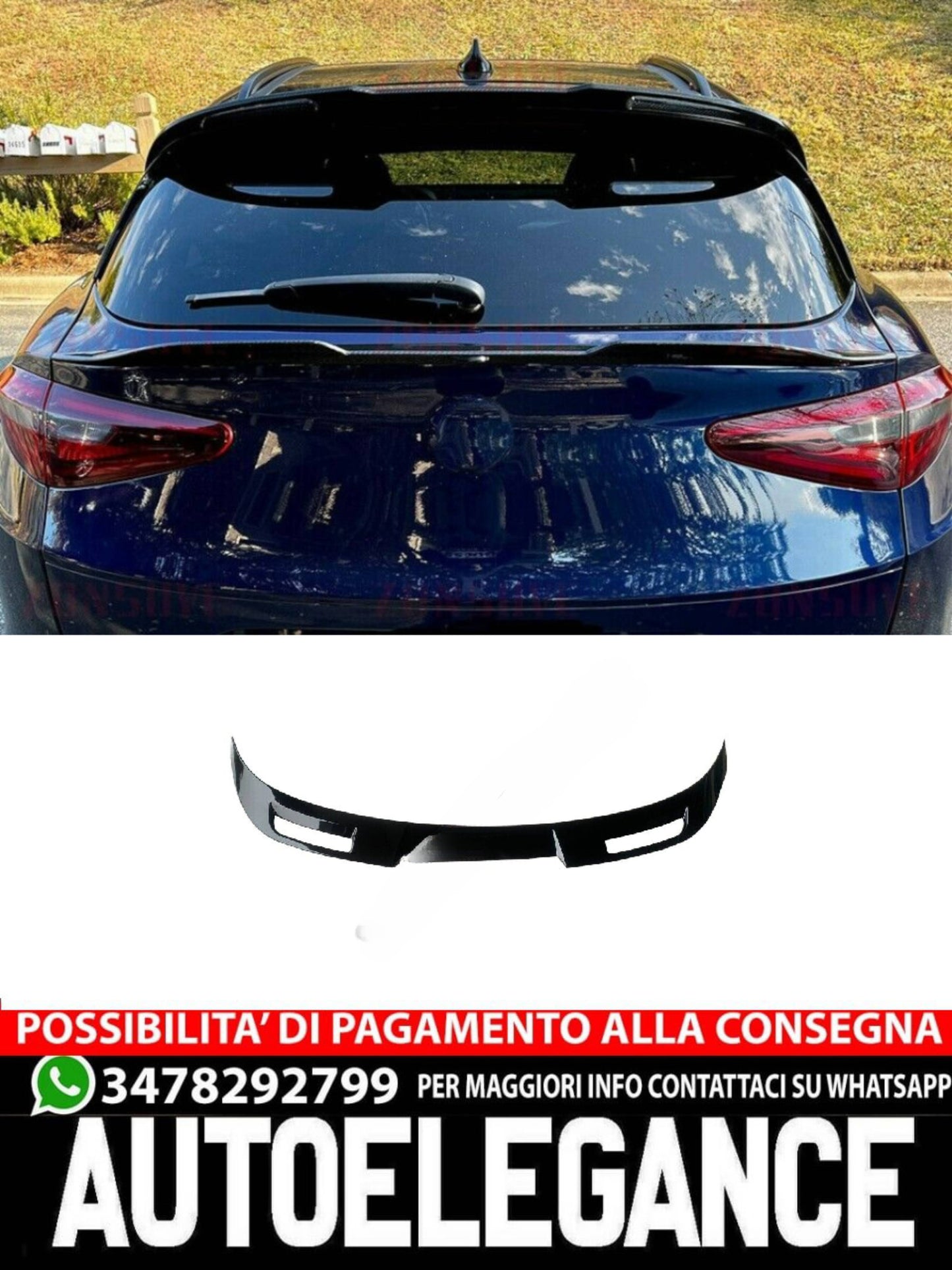 SPOILER suitable for ALFA ROMEO STELVIO 2016-2021
