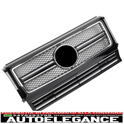 griglia sport griglia radiatore adatto per mercedes w463 g 1990-2018 nero cromo ottico-mostra il titolo originaletesto originalegrill sport kühlergrill passt für mercedes w463 g 1990-2018 schwarz chrom optik
