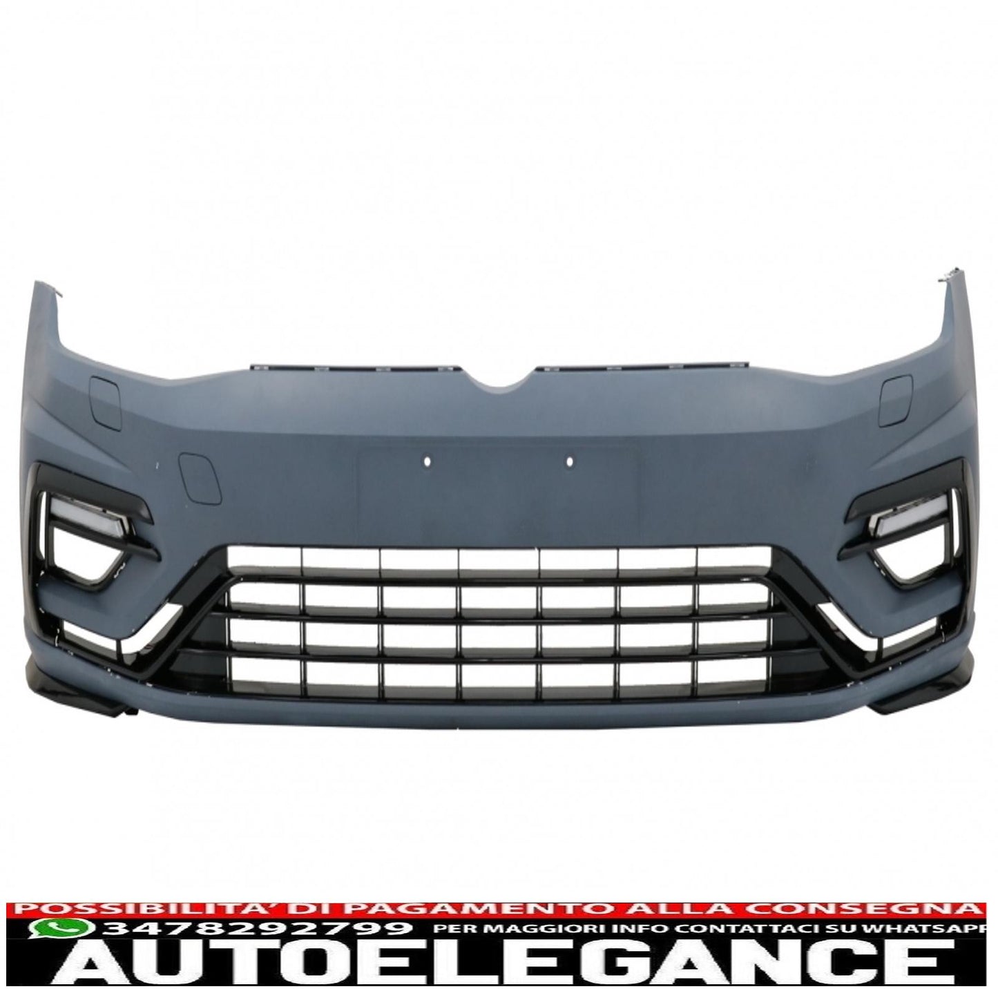 front bumper with led daytime running lights suitable for vw golf 7.5 (2017-2020) r design