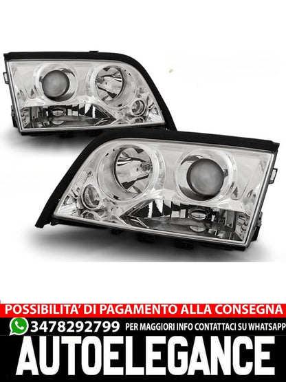 CHROME HEADLIGHTS for MERCEDES W202 C-Class 06.93-06.00 