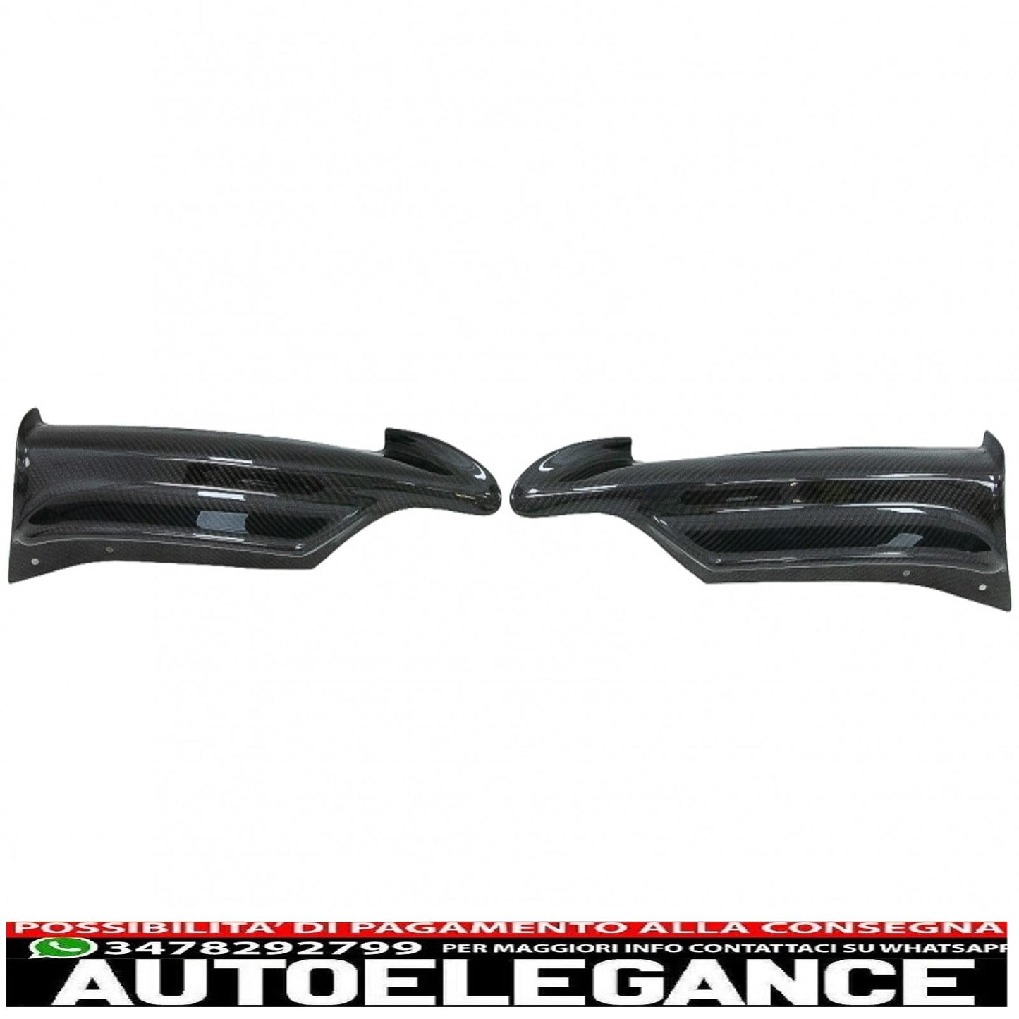 spoiler anteriore in carbonio adatto per bmw serie 3 e90 e91 berlina touring (2005-2008) solo paraurti m-tech