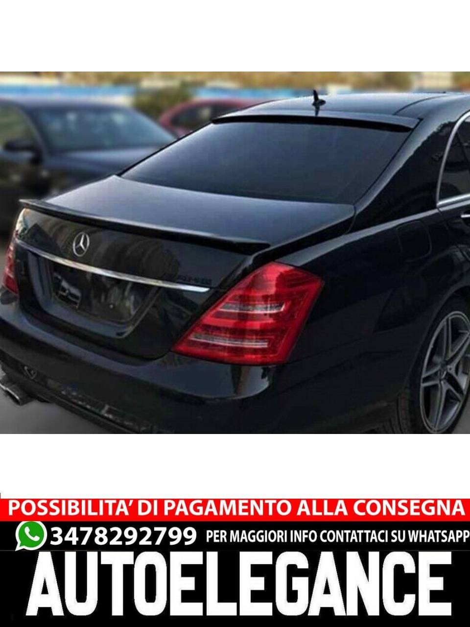 WINDOW SPOILER suitable for Mercedes S class W221 2005-2013