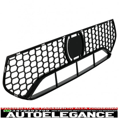 lower center grille fit for bmw 5 series g30 g31 limousine touring (2017-2019) m5 bumper for acc