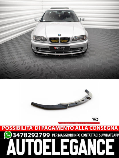 SPLITTER ANTERIORE V.3 COMPATIBILE PER  BMW 3 COUPE E46  (1998-2003)