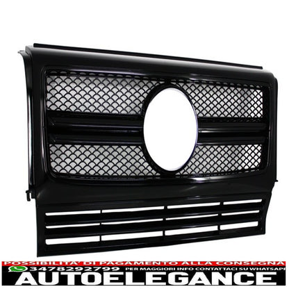 front grill suitable for mercedes g class w463 (1990-2017) new design g65 g63 all black