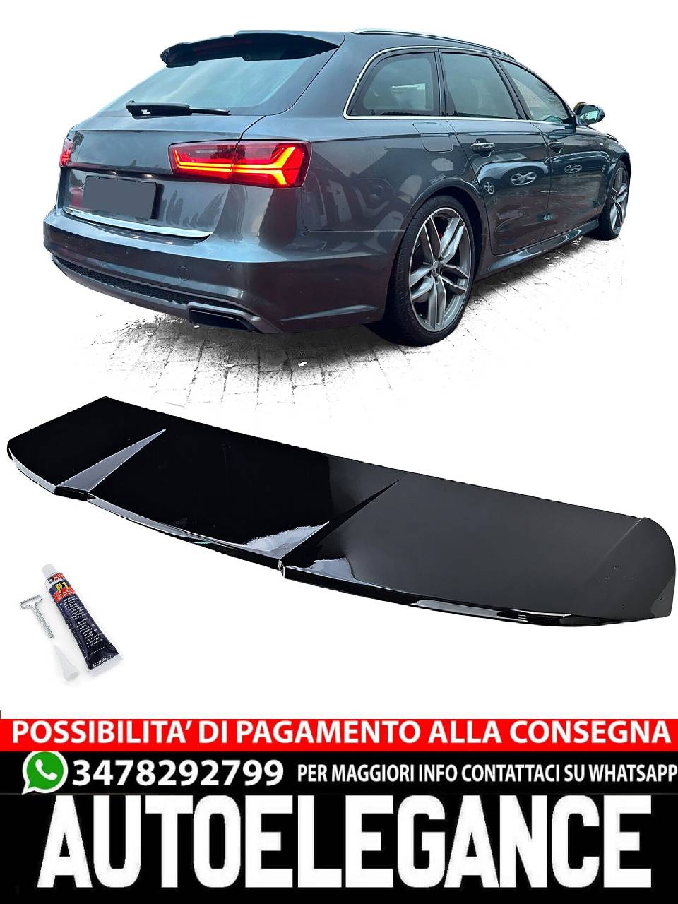 SPOILER suitable for Audi A6 C7 4G 11-18 Avant