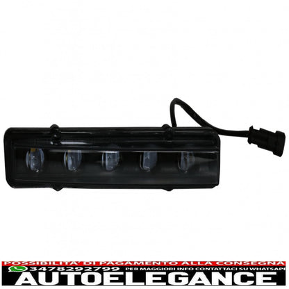 black drl led daytime running lights suitable for mercedes g class w463 (1989-2012) g65 black design 