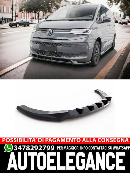SPLITTER ANTERIORE V.2 ADATTO PER VOLKSWAGEN MULTIVAN T7