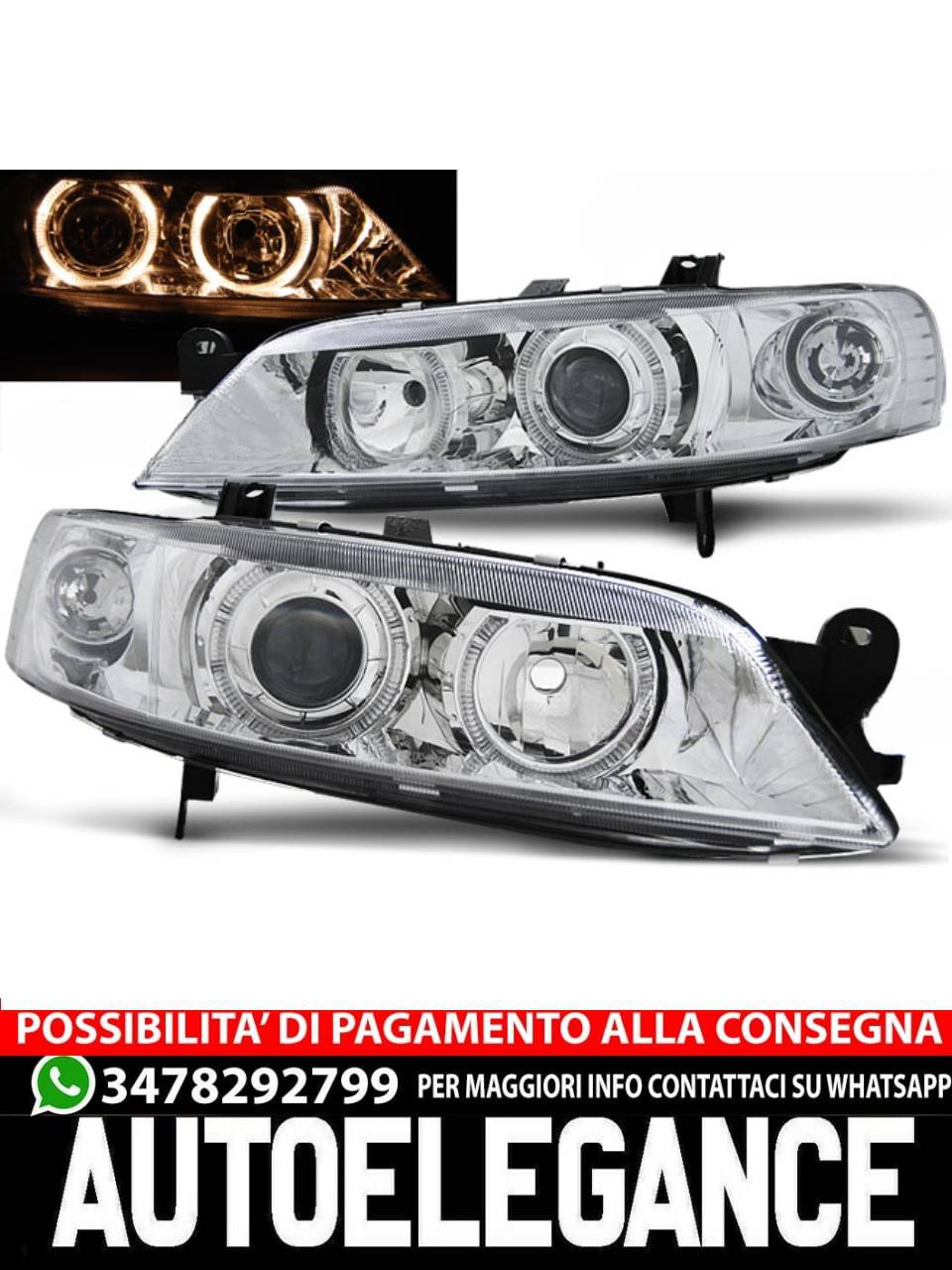 OPEL VECTRA B 99-02 Angel Eyes Chrome 