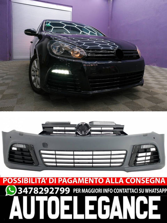 Paraurti anteriore adatto per VW Golf VI 6 MK6 (2008-2013) R20 Design con PDC