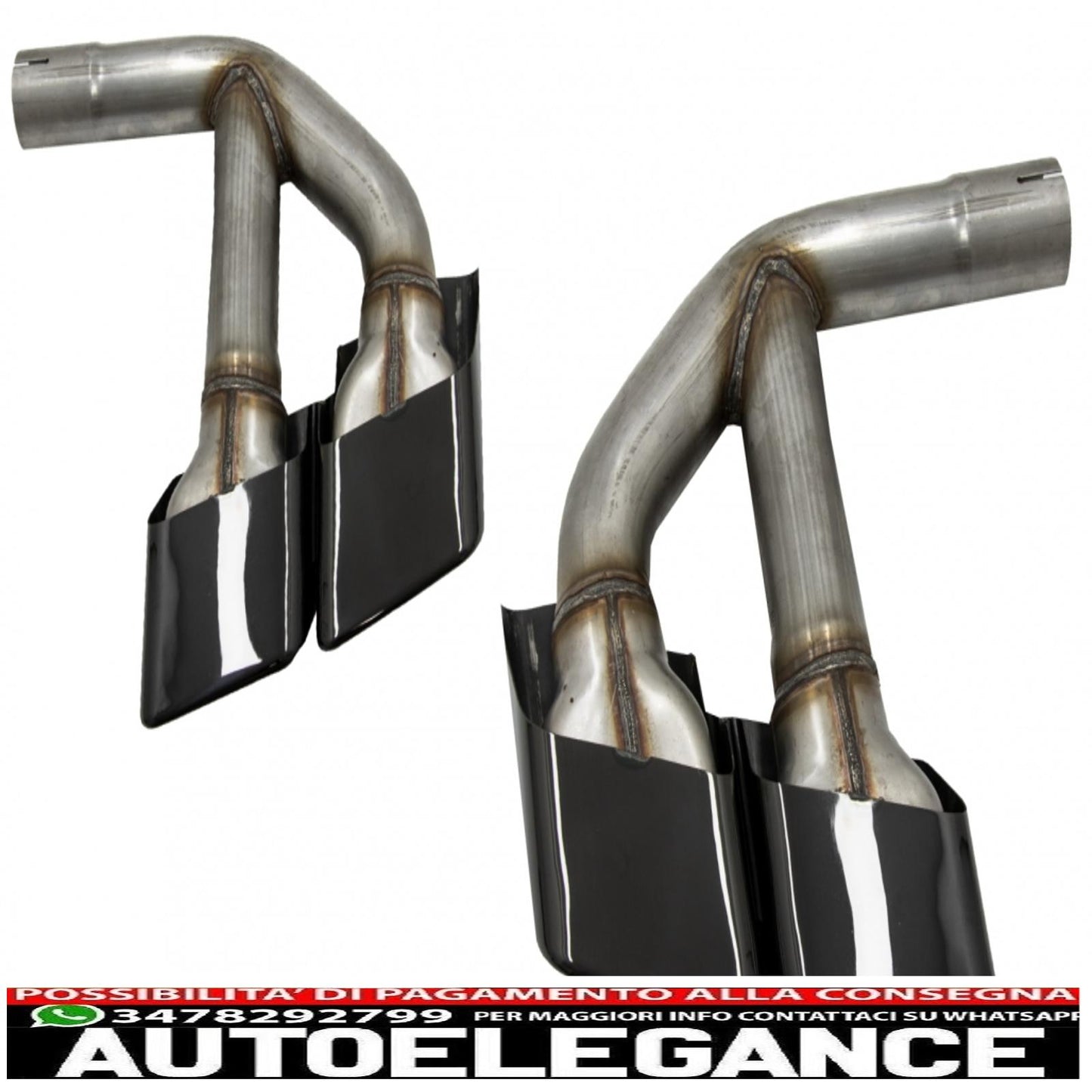 Terminali di scarico terminali di scarico adatti per audi q7 4m (2015-2019) sq7 design solo nero 3.0 benzina benzina
