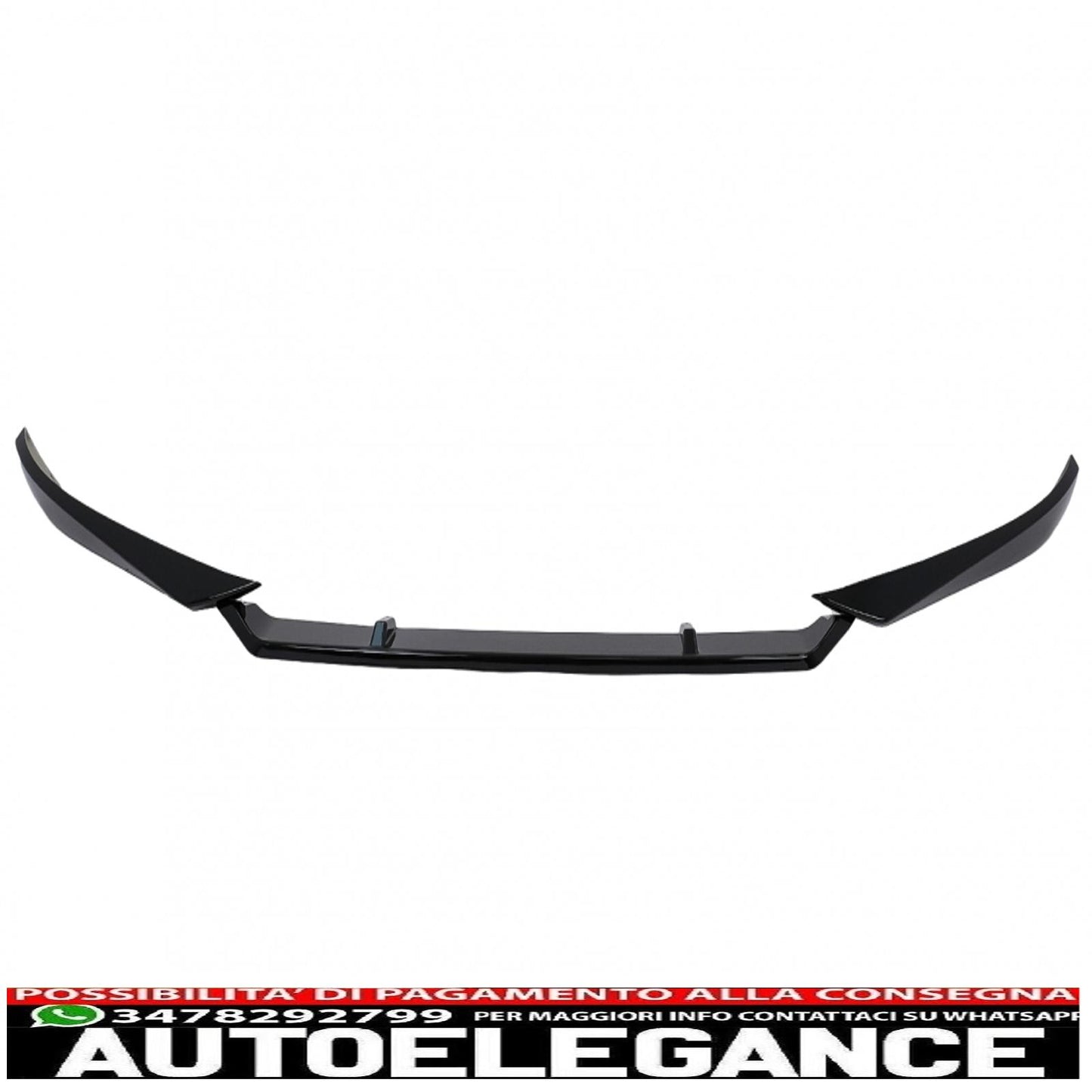 Front Bumper Lip Extension Spoiler Fit For VW Passat B8 3G Limousine Variant (2015-2018) Piano Black