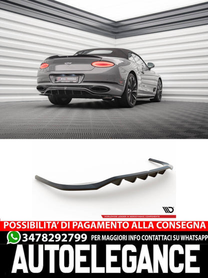 SPLITTER POSTERIORE CENTRALE (CON BARRE VERTICALI)adatto per  BENTLEY CONTINENTAL GT MK3  (2018- )