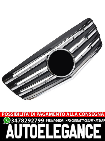 Griglia sportiva per Mercedes W211 S211 E 2006-2009 cromata nera Look AMG