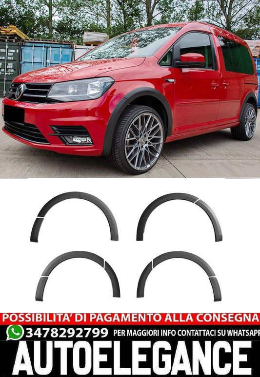 MUDGUARDS SUITABLE FOR VW CADDY 2015+ MATT BLACK SPORTY LOOK