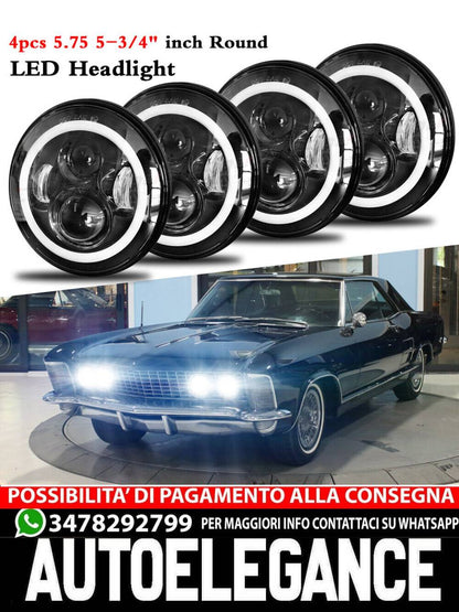 4pcs 5 3/4 "5.75 LED Fari Fascio HI/LO per Pontiac GTO Grand Prix Catalina