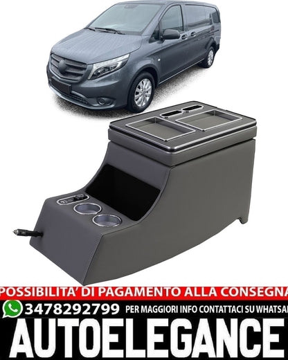 BRACCIOLO CENTRALE ADATTO PER MERCEDES VITO W447 2003-2019 LOOK GRIGIO