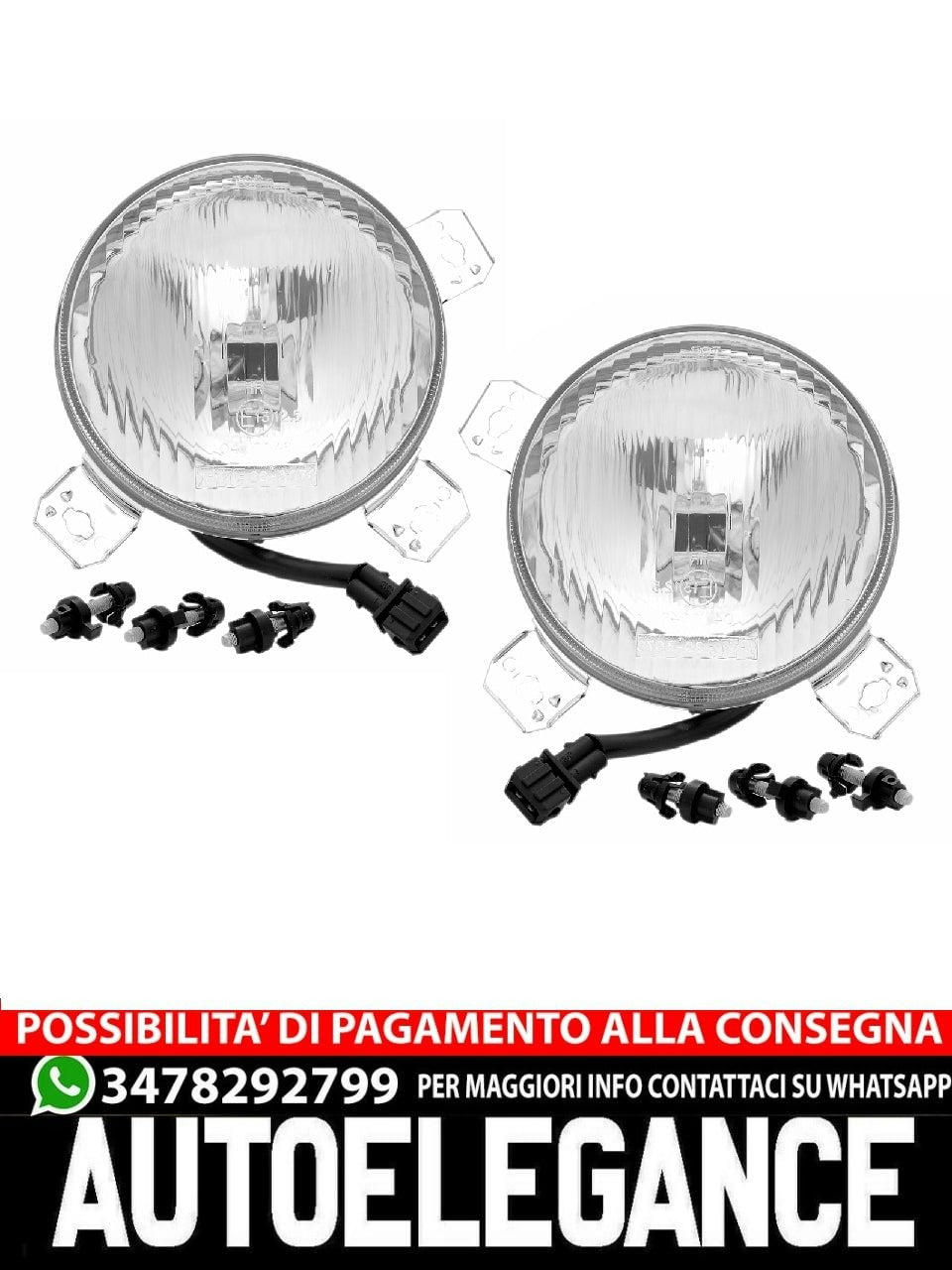 Set fari per VW Golf 2 19E Faro H3 Accessorio abbaglianti
