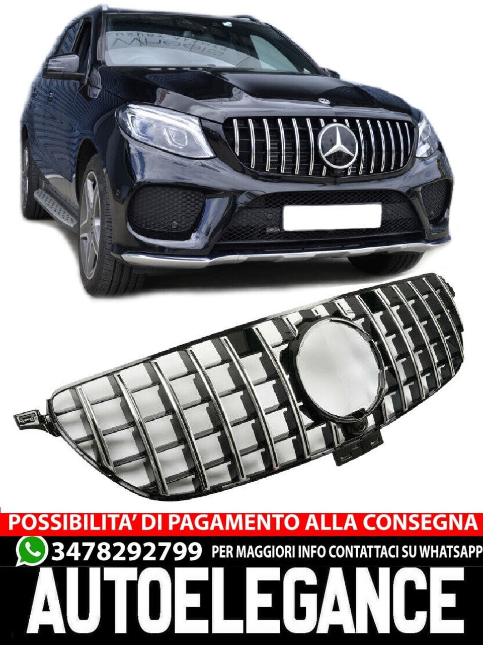 Griglia sportiva per Mercedes C292 GLE COUPE PANAMERICANA AMG GT